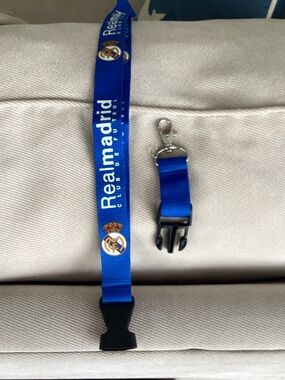 Real Madrid Blue Lanyard Key & Card Holder